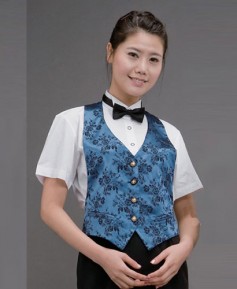 V-66 여 청색 무등판 조끼