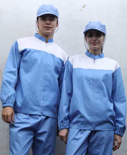 W-12 ★지퍼  진하늘 차이나카라 ㅡ상의 (★빅사이즈 있음)-[20수면혼방]