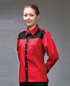 WS-13 웨스턴 이중배색 긴팔(견장없슴)