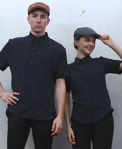 Y-109  네이비 반팔셔츠