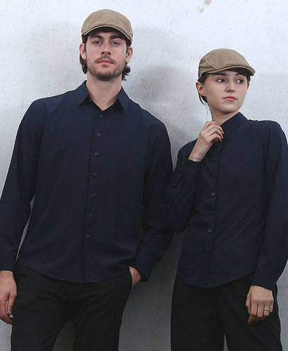 Y-109 네이비 긴팔셔츠