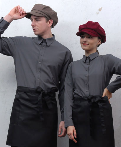 Y-110 긴팔 진 그레이 셔츠