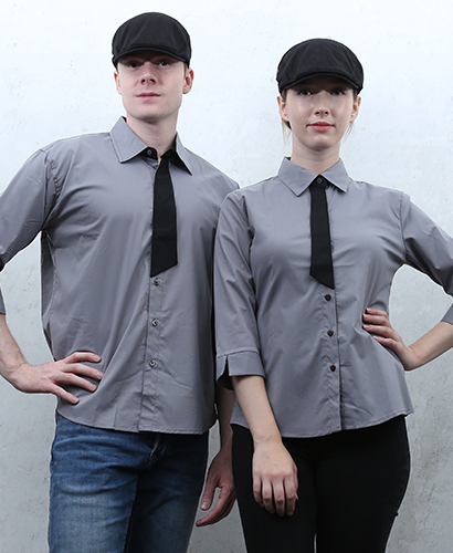 Y-365 NEW 칠부 회색 검넥타이 포인트ㅡㅡ (남여공용사이즈)