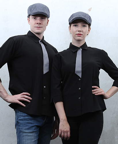 Y-712 NEW 검정 회색넥타이포인트ㅡㅡ 칠부(남여공용사이즈)