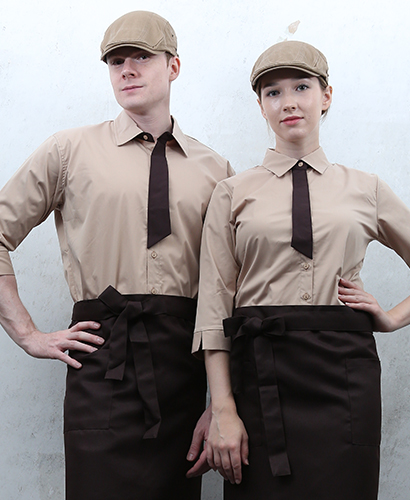 Y-714 NEW 베이지 넥타이포인트 칠부ㅡㅡ(남여공용 사이즈)