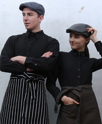 Y-908 긴팔 검정  카페셔츠 ㅡㅡㅡㅡㅡ(빅사이즈있음)