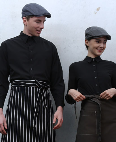 Y-908 긴팔 검정  카페셔츠 ㅡㅡㅡㅡㅡ(빅사이즈있음)