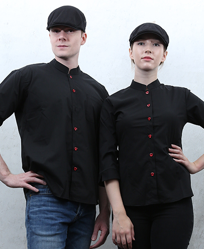 Y2-711 블랙 차이나 적단추 칠부