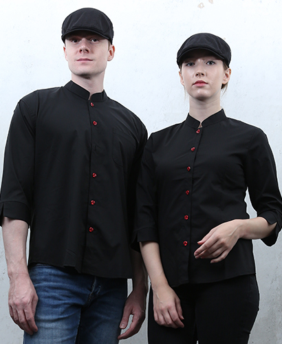 Y2-711 블랙 차이나 적단추 칠부