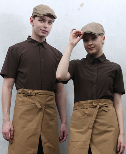 Y-916 브라운  반팔셔츠 104