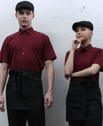 Y-917 반팔 자주 카페 셔츠