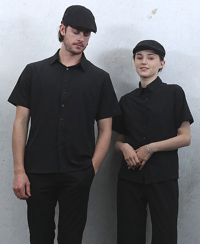 Y-915 블랙 반팔 셔츠102 ㅡ 빅사이즈있음