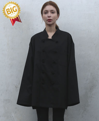 KO-177-1  블랙 매듭  조리복 ㅡㅡㅡ  빅사이즈((긴팔))