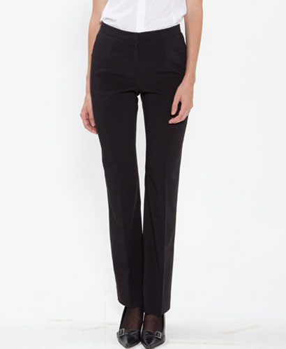 P-201 검정 여성 폴리스판 바지---(재고관리품목)