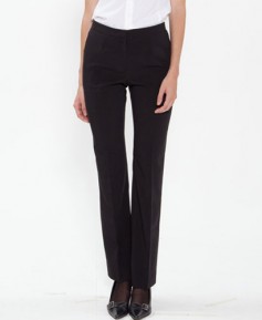 P-201 검정 여성 폴리스판 바지---(재고관리품목)