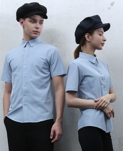 Y-103-1 스카이블루 반팔셔츠