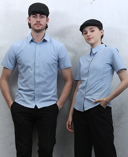 Y-103-1 스카이블루 반팔셔츠